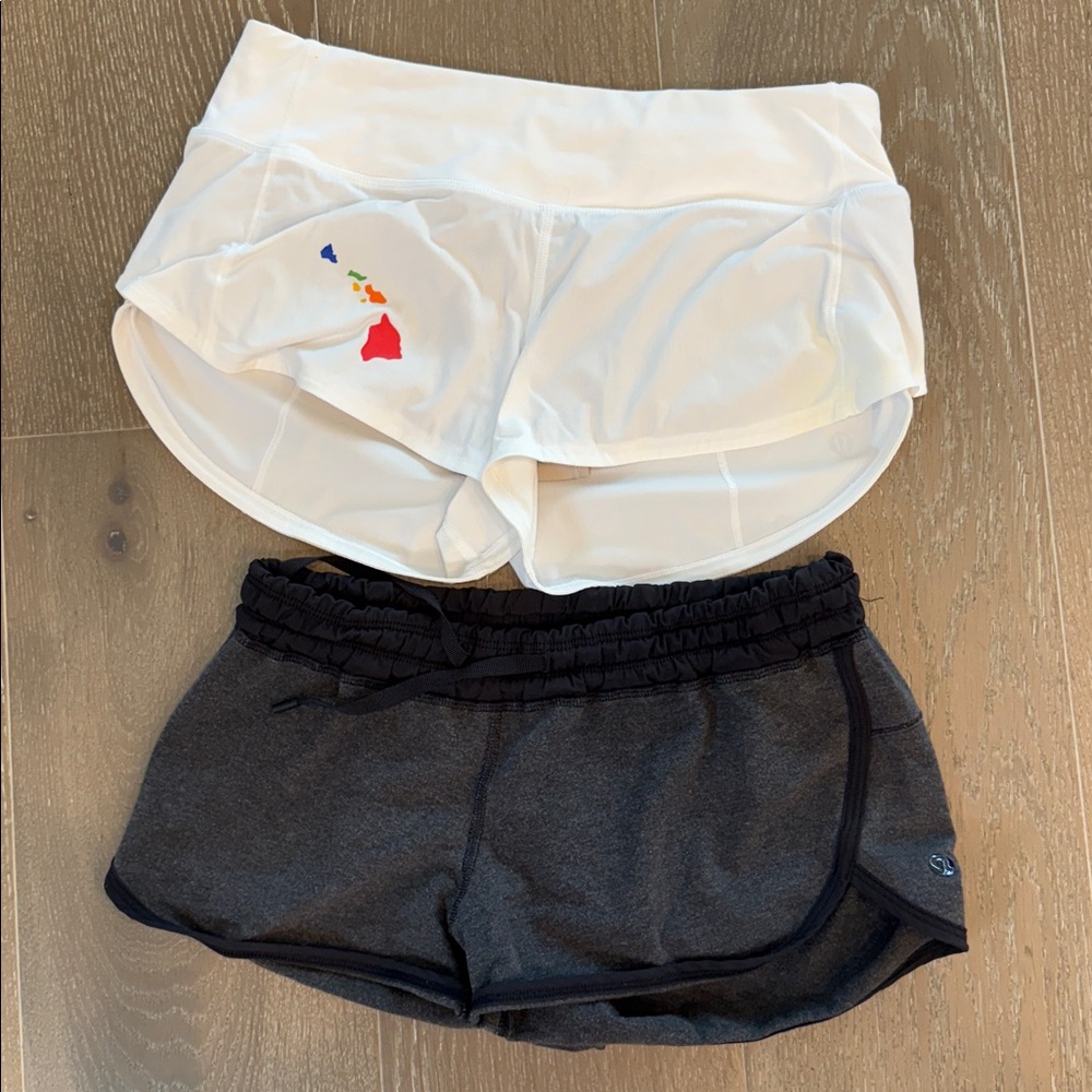 2 pairs of lululemon Women's low rise Shorts - special edition hawaii